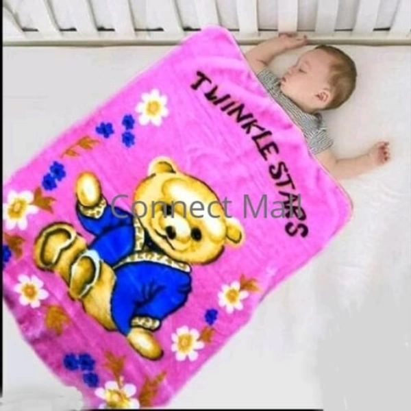 Multicolour Medium Size Animal Baby Velvet Blanket Perfect for below 3yrs Mild Winter as well as Spring - Pink, Hooded Baby Blanket